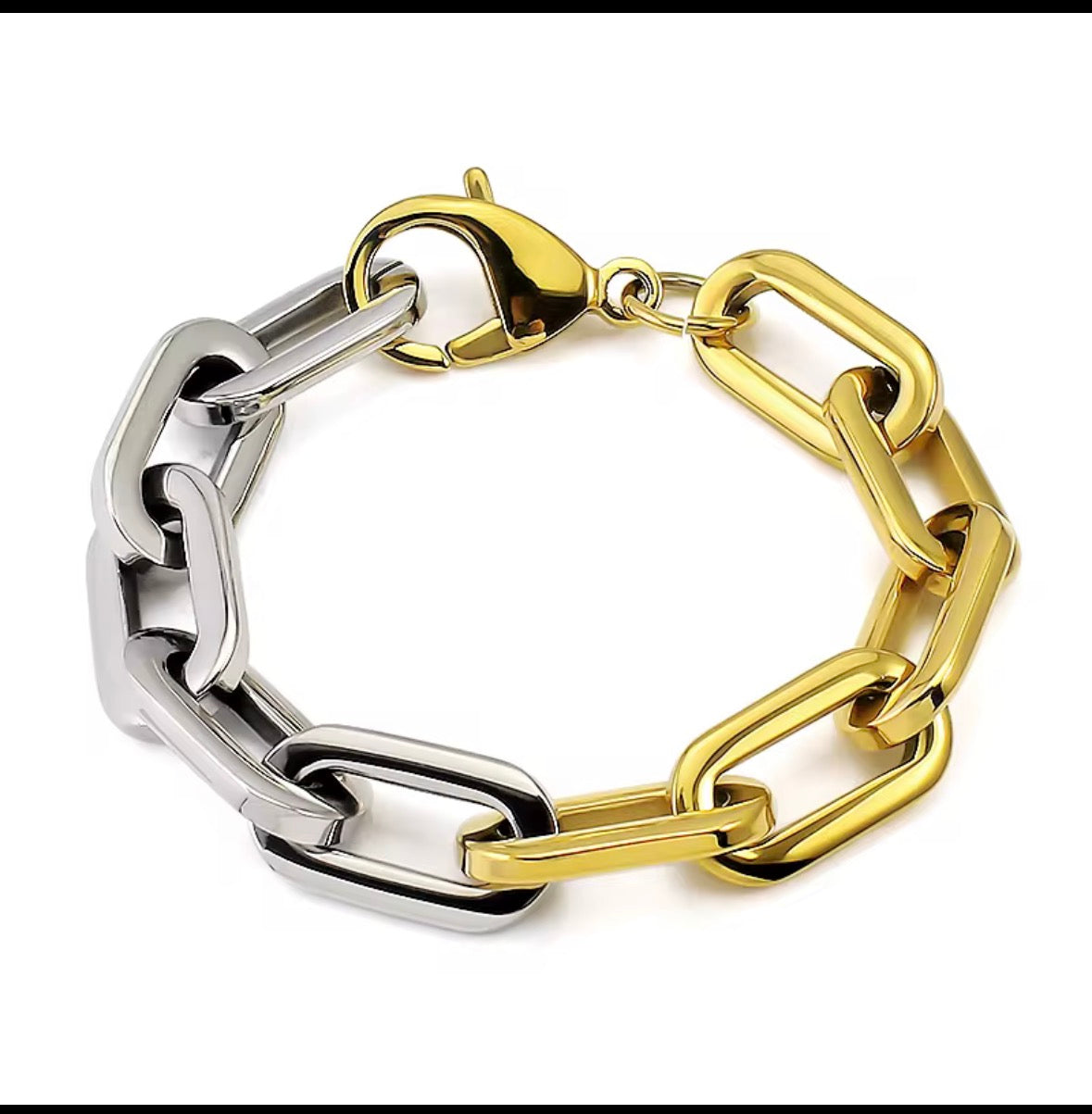 Kensington Two Toned Lariat Bracelet