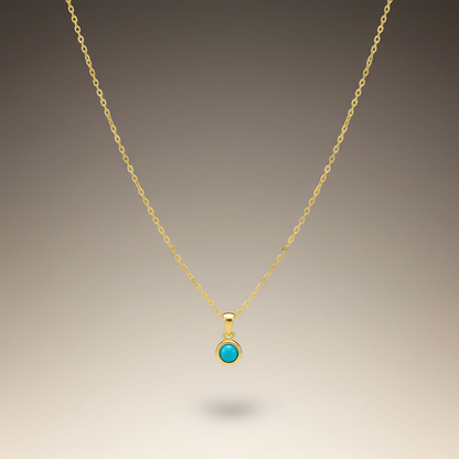 Azure Stone Pendant Chain
