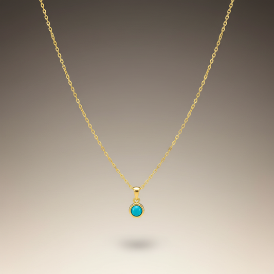 Azure Stone Pendant Chain