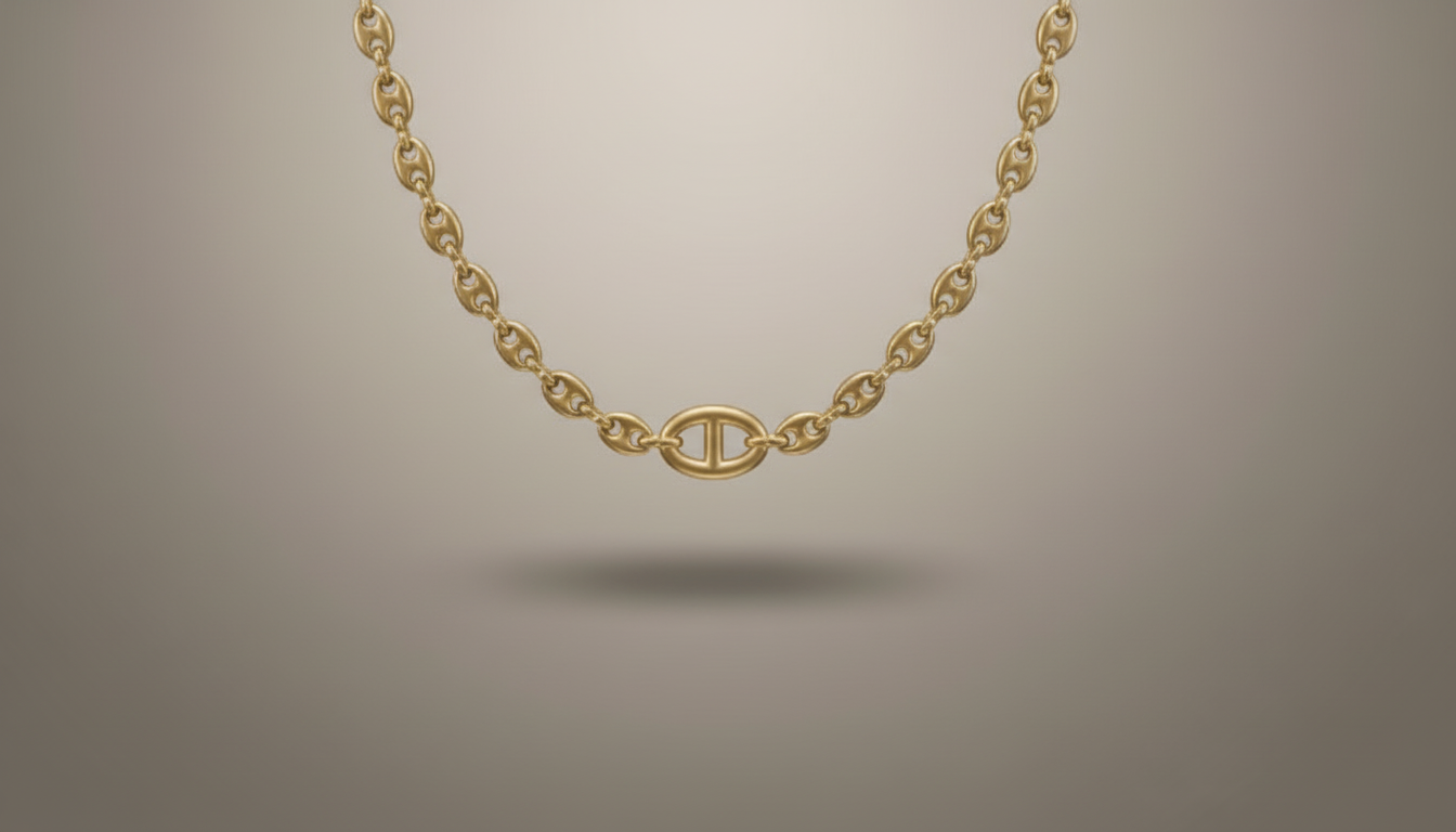 Coffee Bean Link Chain
